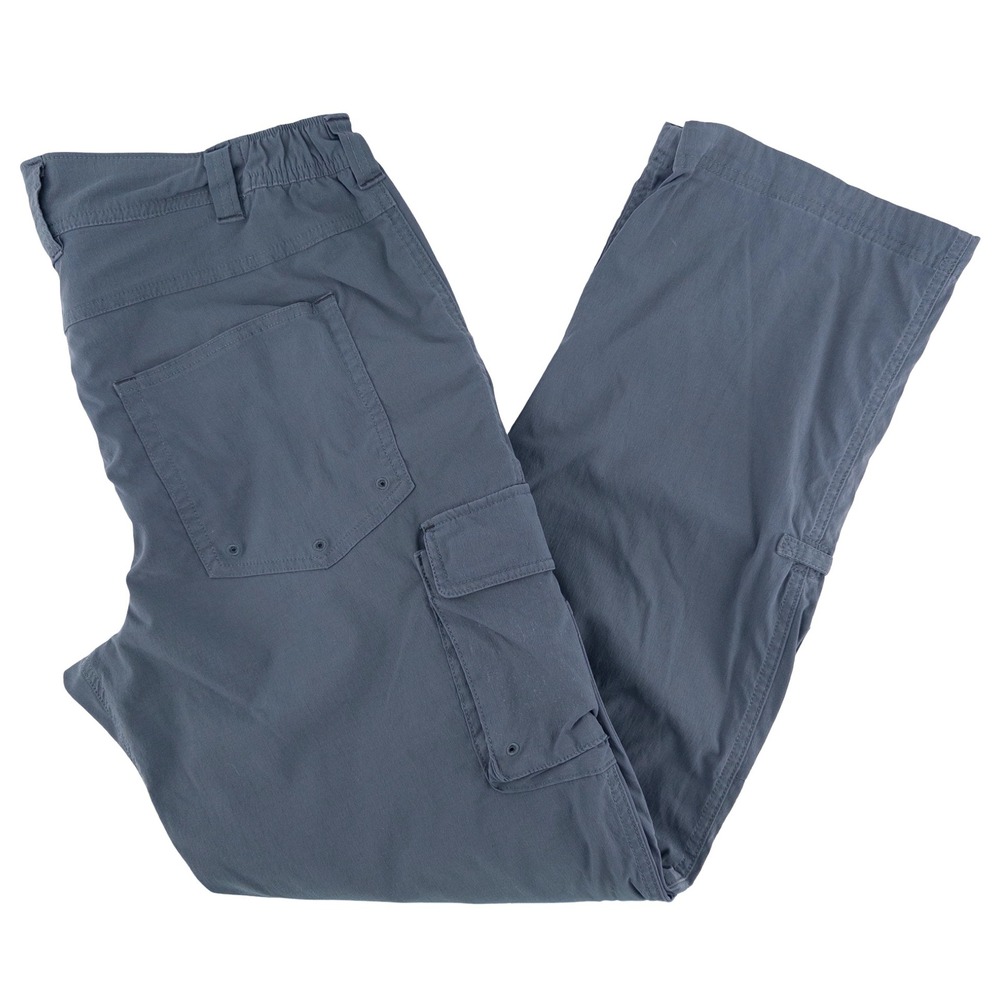 Duluth Trading Co Womens 8x31 Heirloom Gardening Pants Blue Ripstop Utility Work